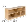 Flash Furniture Wooden 5 Section School Classroom Storage Cabinet MK-STRG006-GG